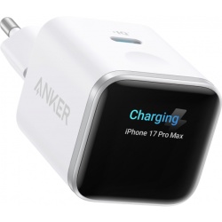 Incarcator Retea Anker Nano Display, 45W, 3A, 1 x USB-C, Alb A121DG21