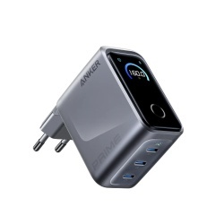 Incarcator Retea Anker Prime 160W, 3x USB-C, Smart Display, Gri