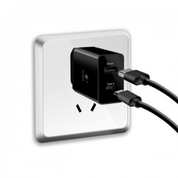 Incarcator retea pentru telefon , Dux Ducis c40 , 1 port Usb Smart , 1 x Type C PD 3.0 , negru - Img 6