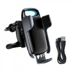 Încărcător Wireless auto Baseus Milky Way (15W) - Negru - Img 8