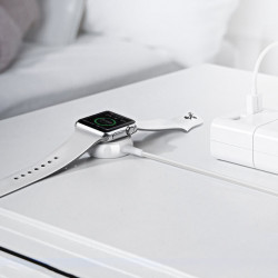 Incarcator wireless MFI Qi Ugreen pentru Apple Watch cu cablu incorporat 1m alb (CD177) - Img 2