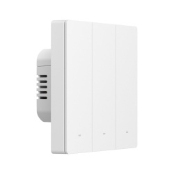 Întrerupător inteligent de perete SONOFF SwitchMan M5 Wi-Fi / Matter, cu 3 canale, versiune independentă, alb (M5-3C-86W) - Img 3