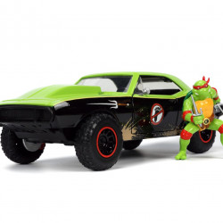 JADA MASINUTA METALICA TESTOASELE NINJA RAPHAEL CHEVY CAMARO 1:24 - Img 3