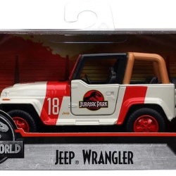 JURASSIC WORLD MASINUTA METALICA JEEP WRANGLER SCARA 1 LA 32