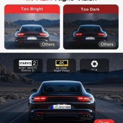 Jzones 4K Ultra HD STARVIS 2 Triple Camera, MicroSD 64Gb - Img 5