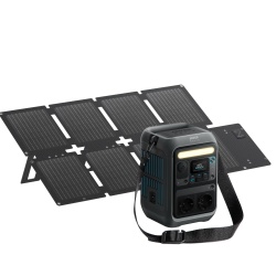 Kit Statie de alimentare Anker Solix C300X AC cu Panou solar Anker Solix 60W portabil