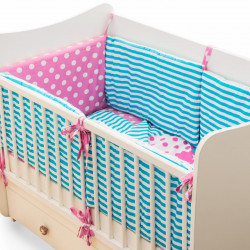 Lenjerie pat imprimeu Elefanti (5pcs)