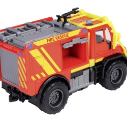 MAJORETTE MASINA METALICA DE POMPIERI MERCEDES UNIMOG U530 SCARA 1 LA 43 - Img 3