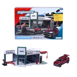 MAJORETTE SET SHOWROOM AUTO DACIA CU MASINUTA INCLUSA DACIA DUSTER SCARA 1 LA 64 - Img 3