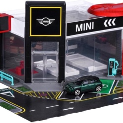 MAJORETTE SET SHOWROOM AUTO MINI CU MASINUTA INCLUSA MINI ACEMAN SCARA 1 LA 64 - Img 2