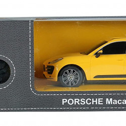 MASINA CU TELECOMANDA PORSCHE MACAN TURBO GALBEN CU SCARA 1 LA 24 - Img 2