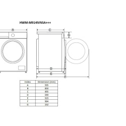 MASINA DE SPALAT HEINNER HWM-M914IVNSA++ - Img 2