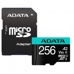Memory Card microSDXC A-data Premier Pro 256GB, Class 10, UHS-I U3, V30, A2 + Adaptor SD - Img 2