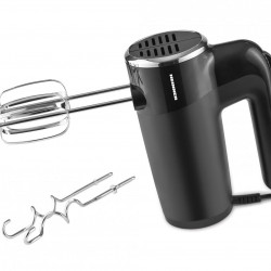 Mixer de mana Heinner HM-300BK, 300W, 6 viteze+turbo, 2 seturi accesorii inox, Negru - Img 2