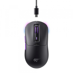 Mouse Gaming Wireless HAVIT MS969WB, RGB, 1000DPI - 16000DPI, Negru