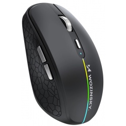 Mouse Gaming Wireless WZK WMGK-1132, 1600DPI, RGB, BT / Wi-Fi, Negru - Img 2