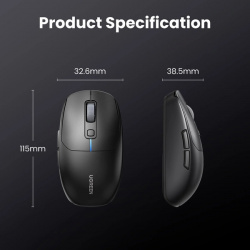 Mouse Ugreen MU103 Bluetooth 5.0 / receptor USB 2.4GHz - negru - Img 5