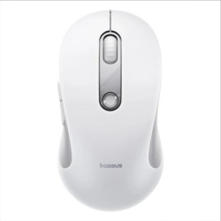 Mouse Wireless Baseus F02, 4000DPI, BT / Wi-Fi, Alb B0203202
