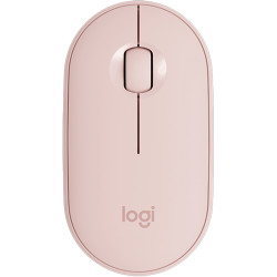 Mouse Wireless Bluetooth M350, 1.000 DPI, 3 Butoane, Receptor USB, Mod Repaus, Pebble Roz