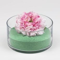 Nisip Decorativ Fin HEIKO 30330-17, Culoare Verde, Granulație 0.1 mm, Recipient Resigilabil 750 g, Nisip Colorat pentru Aranjamente Florale, Vaze, Lumânări, Terarii și Proiecte Creative DIY - Img 2