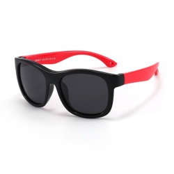 Ochelari De Soare Bebelusi Techsuit 8306-C14, Polarizati, Negri Rosi