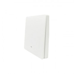 Panoul frontal al comutatorului de perete SmartWise, alb, 1 buton
