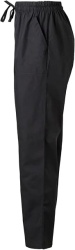 Pantaloni Bucătar Unisex Velilla din Poplin cu Șnur și Elastic în Talie, Pantaloni Profesional HoReCa pentru Bucătărie, Talie Medie, 3 Buzunare, 65% Poliester / 35% Bumbac - Img 2