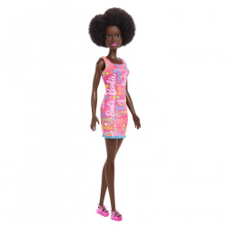 PAPUSA BARBIE CREOLA CU PAR AFRO SI CU ROCHITA ROZ - Img 2