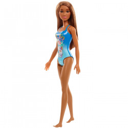 PAPUSA BARBIE SATENA CU COSTUM DE BAIE ALBASTRU - Img 3
