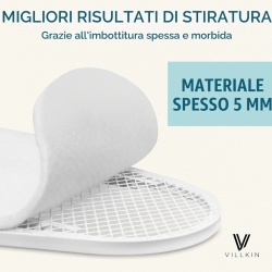 Pâslă Căptușeală Universală pentru Masa de Călcat Typec, Grosime 5 mm, Decupabilă la Dimensiune, Material Molton Termorezistent, 140 x 55 cm, Alb - Img 4
