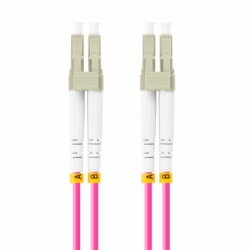 Patch cord fibra 2 m LSZH OM4 50/125 vi "FO-LULU-MD41-0020-VT"