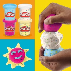 PLAY DOH SET 4 CUTII PLASTILINA CONFETI - Img 3