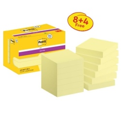 Post-it 12 Blocuri Autocolante 90 File/Bloc 47x47mm Galbene