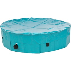Prelată de Protecție pentru Piscină de Câini TRIXIE 39487 (Compatibilă cu Piscina #39483), Diametru Ø 160 cm, Sistem de Prindere Sigur cu Benzi Velcro, Husă Impermeabilă Anti-Frunze și Mizerie