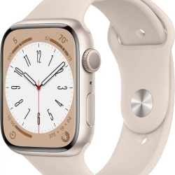 RESIGILAT - Apple Watch Series 8 GPS 45mm Aluminum Case with Starlight Sport Band - M/L - Starlight
