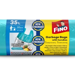 Saci menajeri colorati cu manere Fino, 35L, 30 bucati