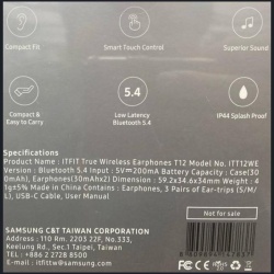 Samsung True Wireless In-Ear Buds T12 Wh - Img 3