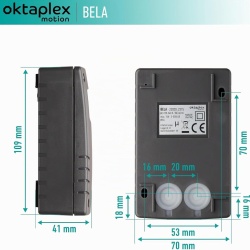 Senzor Crepuscular de Exterior Oktaplex Bela, Protecție IP65 la Apă și Praf, Comutator Automat Noapte/Zi, Antracit - Img 3