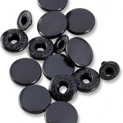 Set 10 capse, Prym, 15 mm, Negru - Img 2