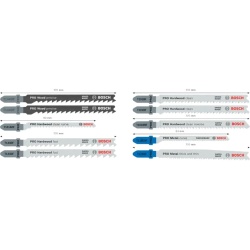 Set 10 lame fierastrau vertical Bosch, lemn si metal, pentru prindere SDS - Img 2