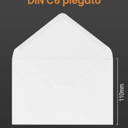 Set 100 Plicuri Elegante Noa Home Deco Format DIN C6, 11.4 x 16.2 cm, Hârtie Premium 130 g/m², Clapetă Ascuțită cu Lipire Umectabilă, Alb Pur - Img 5