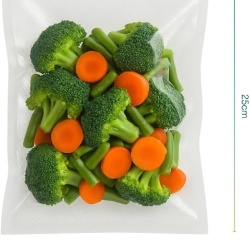 Set 100 pungi gofrate Typec pentru vidat alimente, grosime 105 microni, 15 x 25 cm, compatibile cu aparate de vidat externe - Img 4