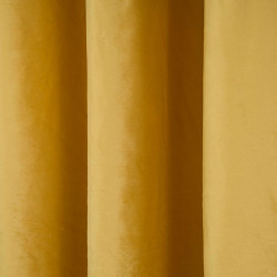 Set 2 draperii catifea 140x270 cm - Galb - Img 4