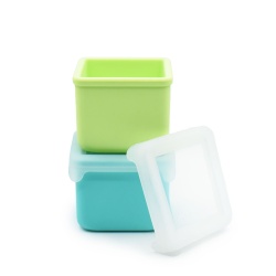 SET 2 RECIPIENTE SILICON, MELII, BLUE LIME - Img 3
