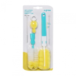 Set 3 perii biberoane UG-005, U-Grow - Img 3