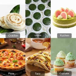 Set 8 Inele Typec Home pentru Desert Ø 8 cm din Oțel Inoxidabil cu Perforații pentru Coacere, Forme Rotunde Antiaderente pentru Prăjituri, Mousse și Mini-Tarte (Înălțime 2 cm) - Img 2