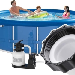 Set Furtun de Schimb cu Piuliță pentru Pompa de Piscină , Diametru 1.5 Inch (3.8 cm), Lungime 0.4 m, Alb - Img 9