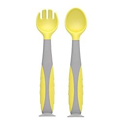Set lingurita si furculita,galben,U-Grow