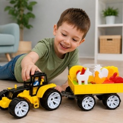 SET TRACTOR FERMA NEGRU GALBEN - Img 3