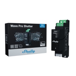 Shelly Qubino Wave PRO 2 Shutter releu inteligent pe sina DIN pentru controlul ruloului, cu protocol Z-Wave